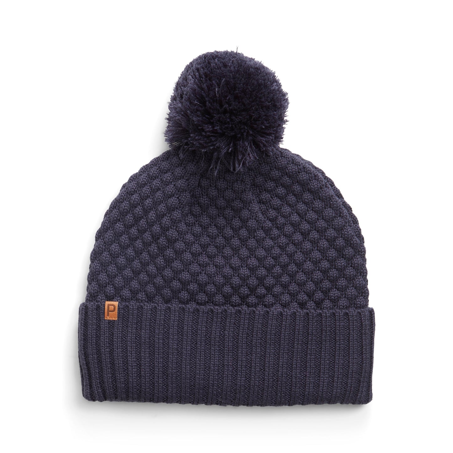 Puma Ladies Fleece Lined Navy Bobble Hat