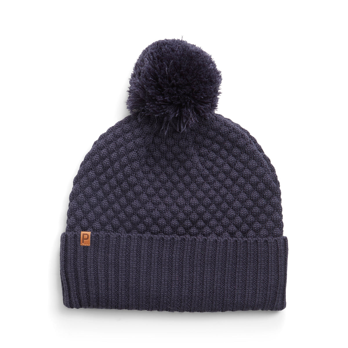 Puma Ladies Fleece Lined Navy Bobble Hat