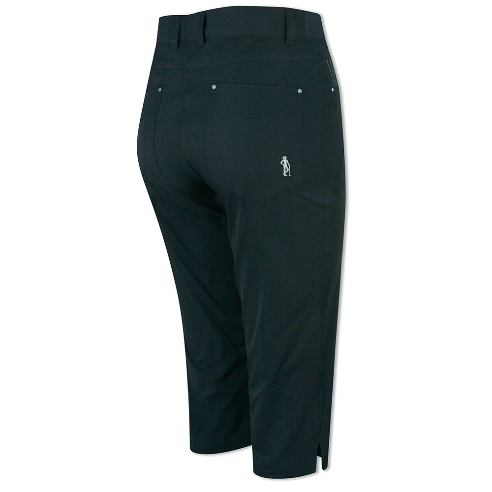 Glenmuir Ladies Navy Stretch Pedal Pushers