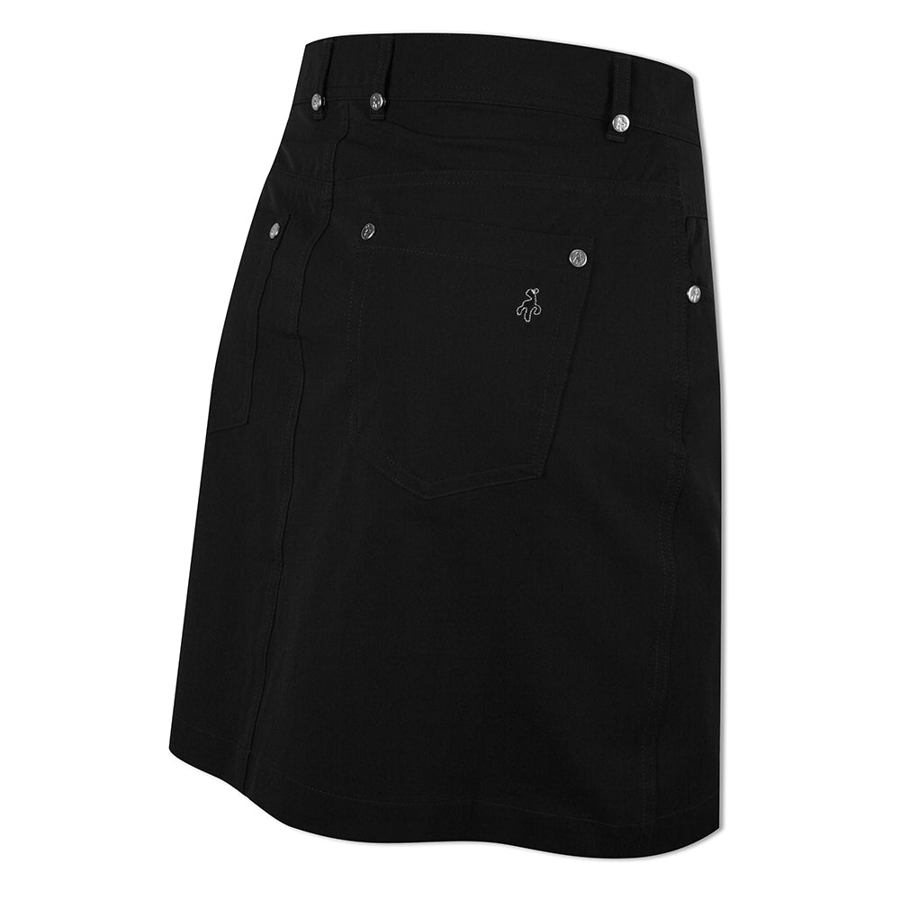 Green Lamb Ladies Stretch Skort with UPF30 Protection in Black