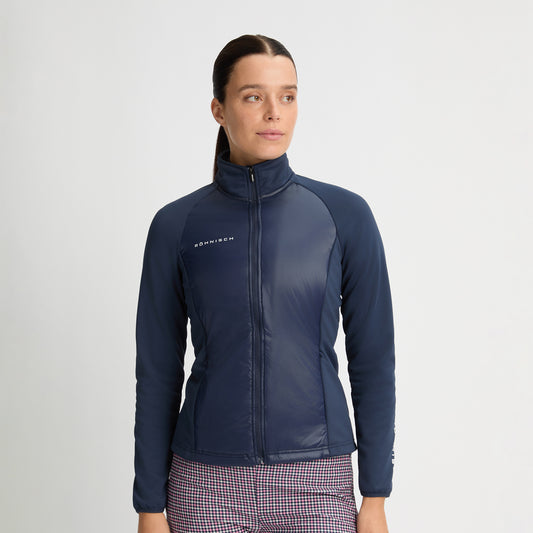 Rohnisch Ladies Hybrid Golf Jacket in Navy