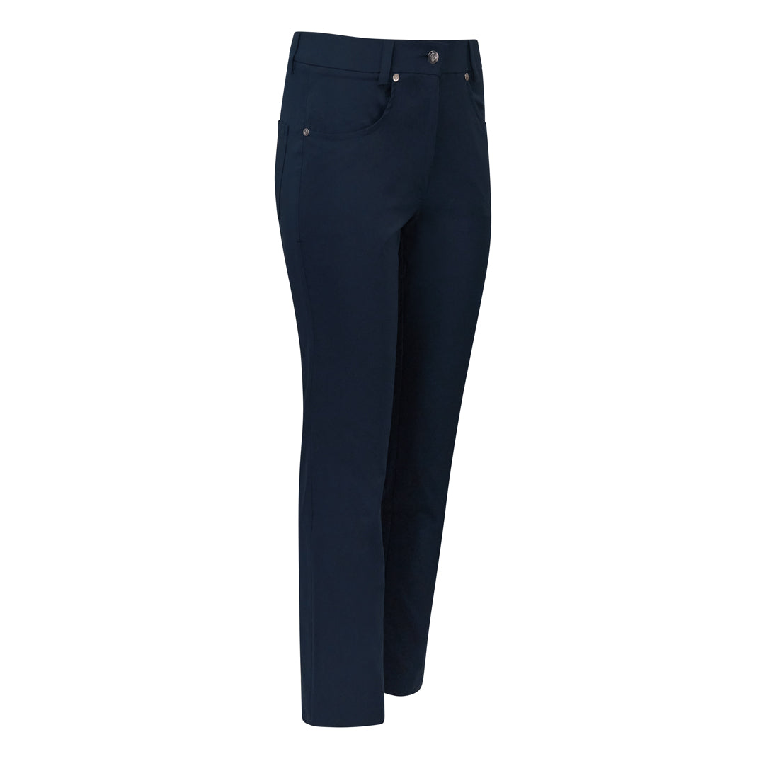 Pure Ladies Lined Thermal Golf Trouser in Navy