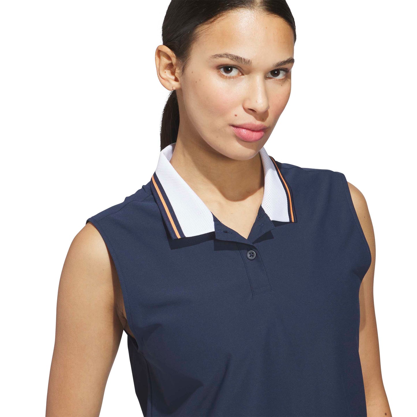 adidas Golf Ladies Navy Polo - Stylish Performance & Versatility for Warm-Weather Rounds