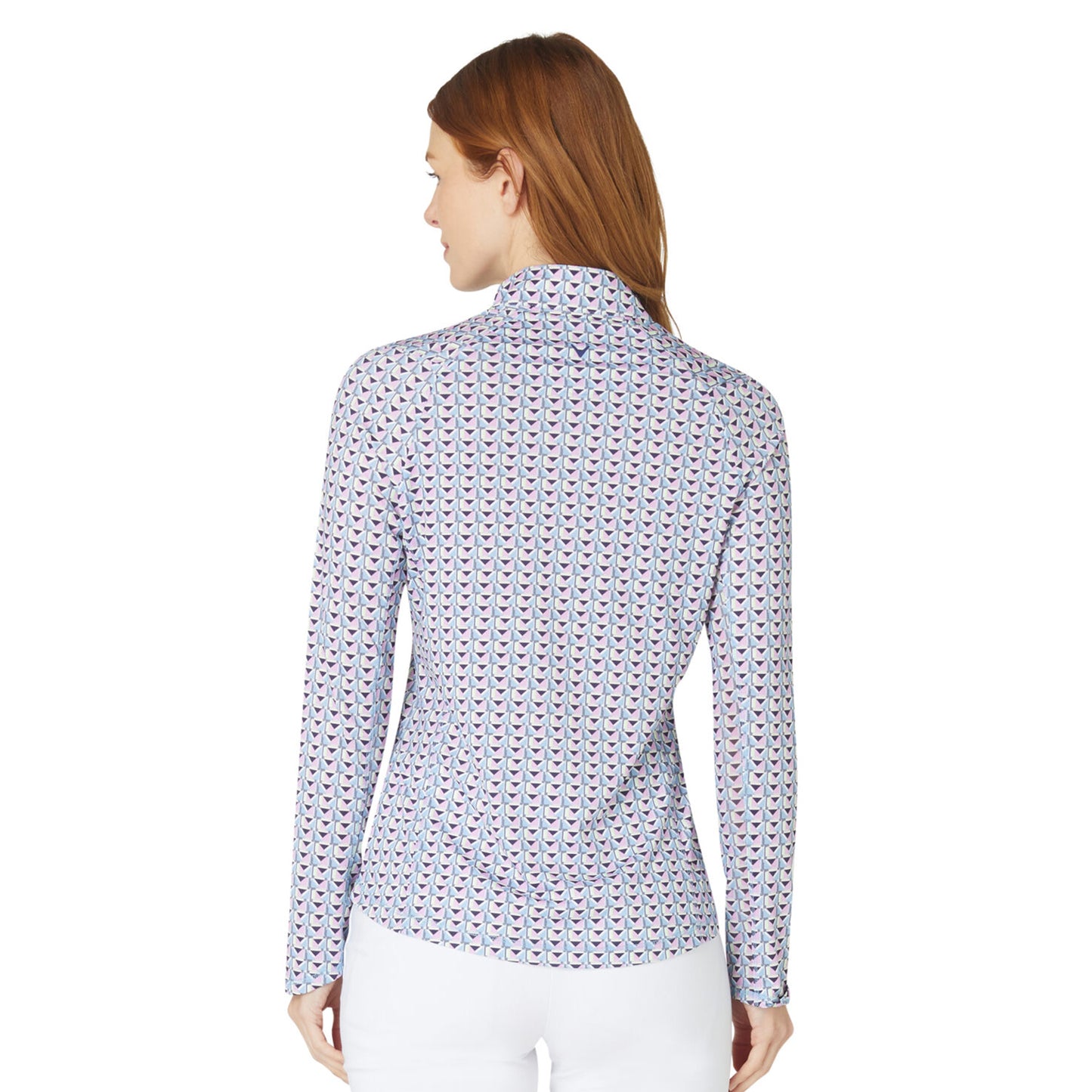 Callaway Womens Golf Top with Geo Print Design