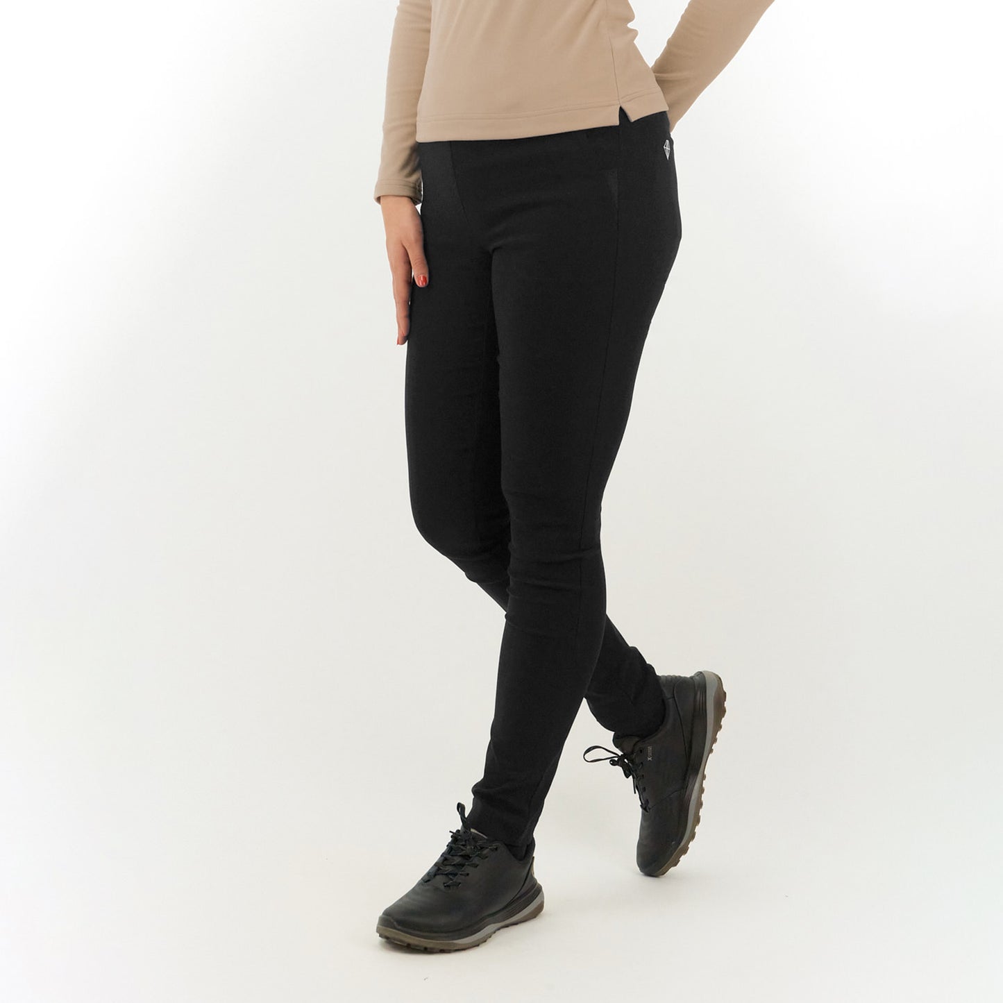 Pure Golf Ladies Pull-On Trouser in Black