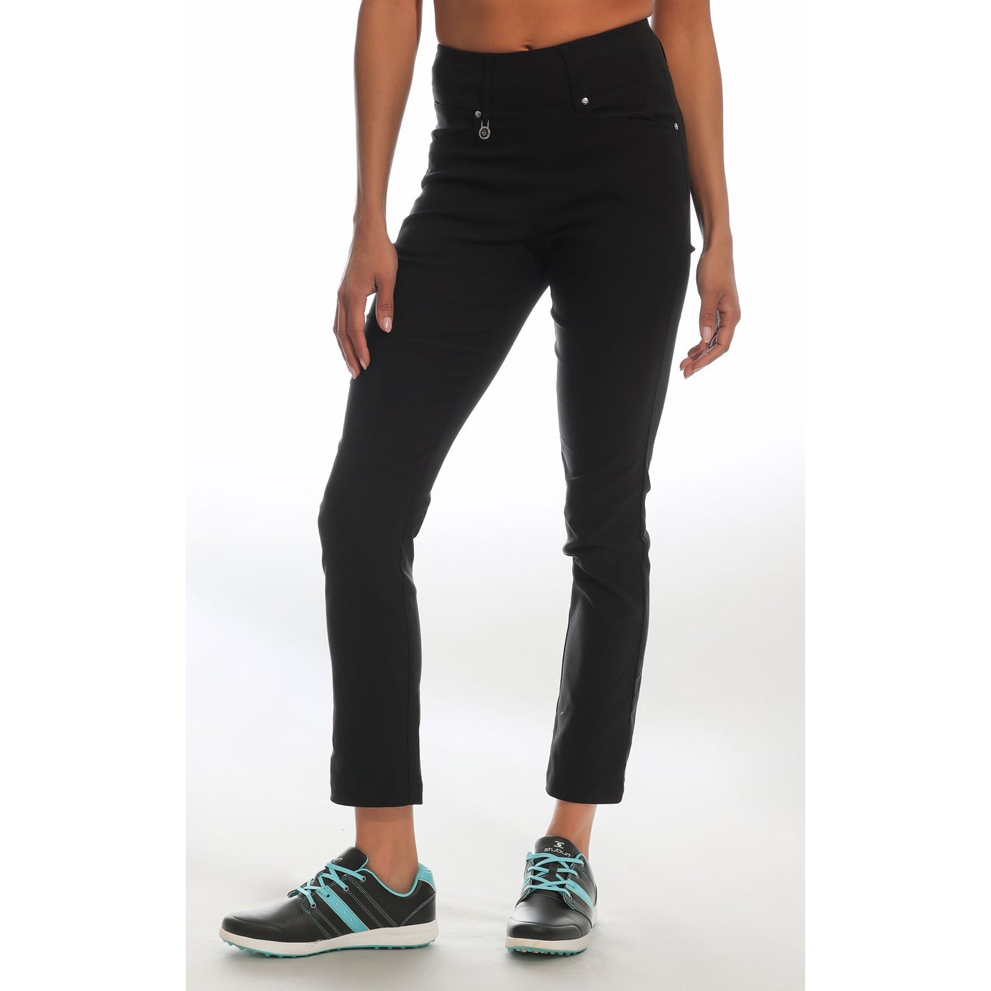 Island Green Ladies Pull-on Trouser in Black