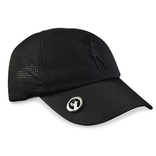 Surprizeshop Ladies Golfer Emblem Cap with Ball Marker in Black