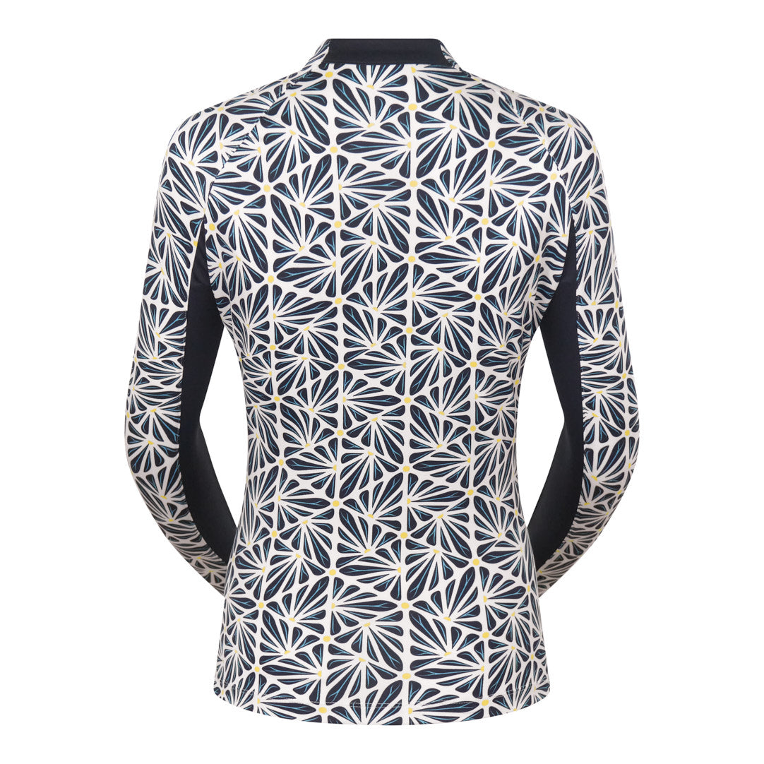 Tail Ladies Jersey Long Sleeve Top in Geometric Print