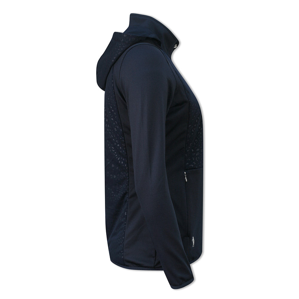 Glenmuir Ladies Hybrid Jacket with Hood in Navy