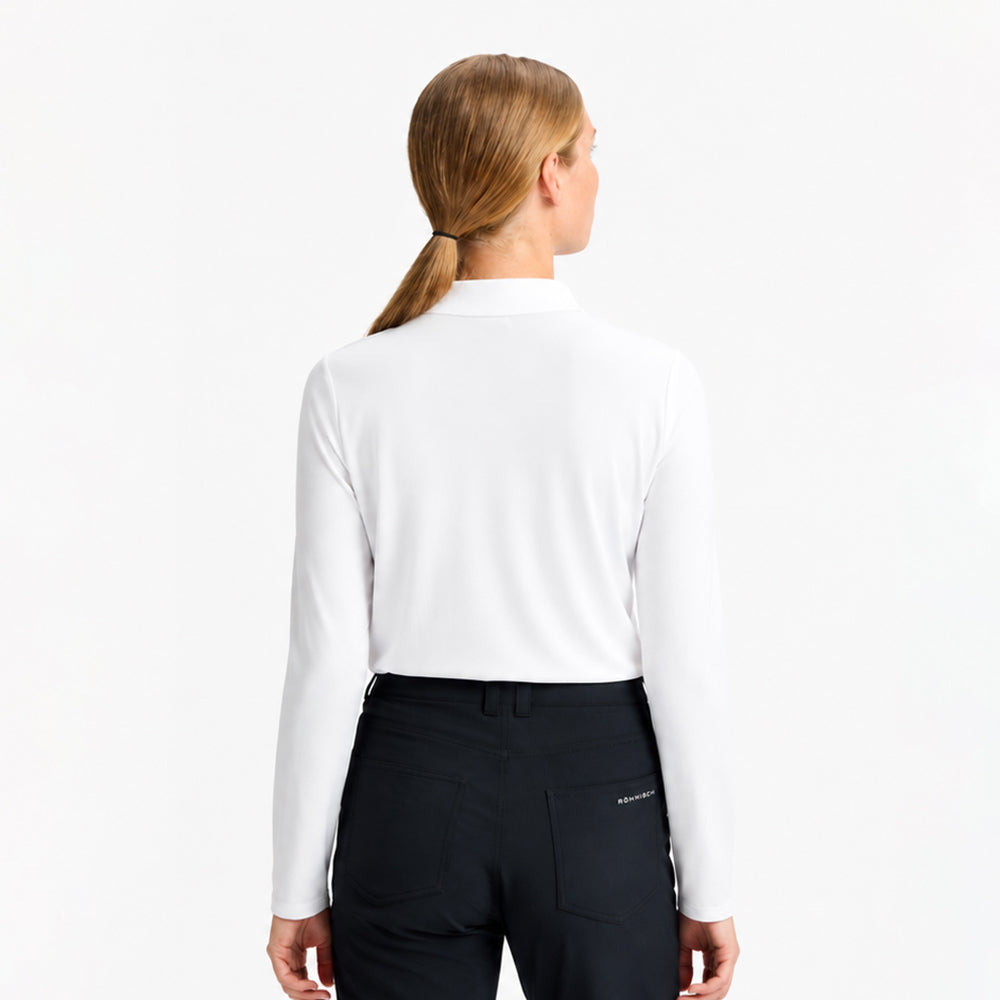 Rohnisch Ladies Classic Long Sleeve Polo Shirt for Polished Style from Tee to Green