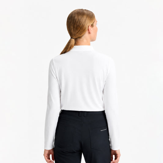 Rohnisch Ladies Classic Long Sleeve Polo Shirt for Polished Style from Tee to Green