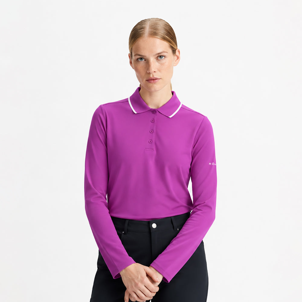 Rohnisch Ladies Classic Long Sleeve Polo Shirt for Polished Style from Tee to Green