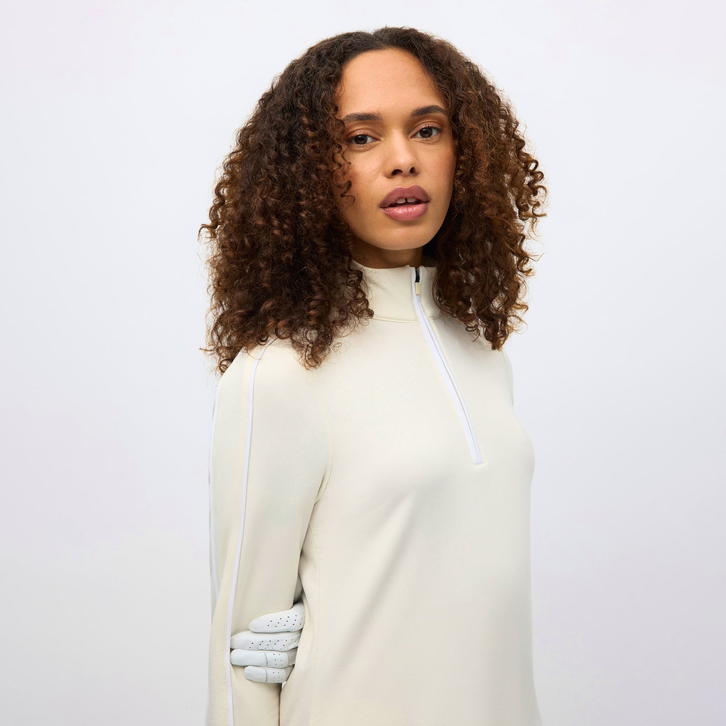 Rohnisch Ladies Thermal Brushed Back Golf Mid-layer for Cool-Weather Chic On & Off the Course