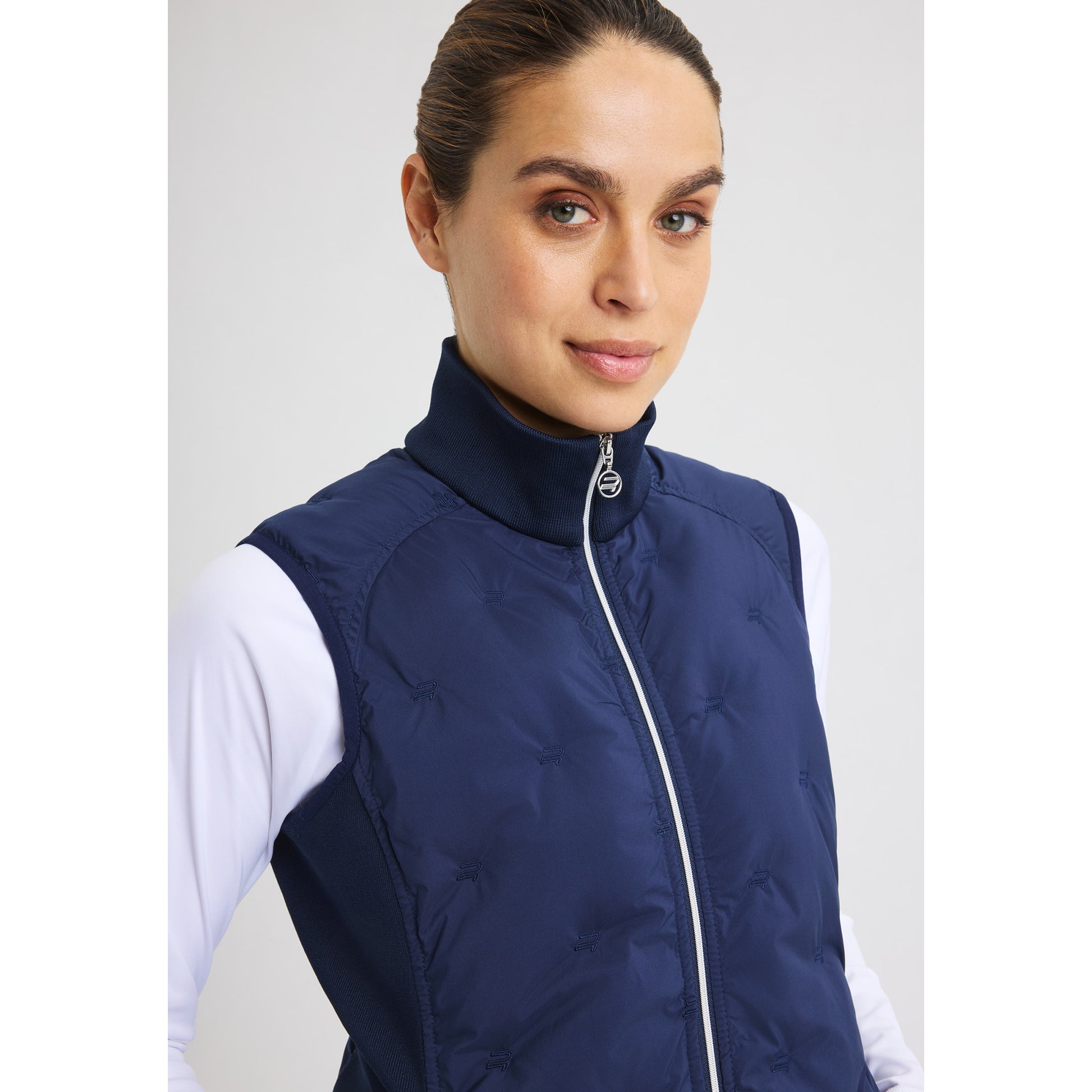 Rohnisch Ladies Padded Windbreaker Vest in Navy