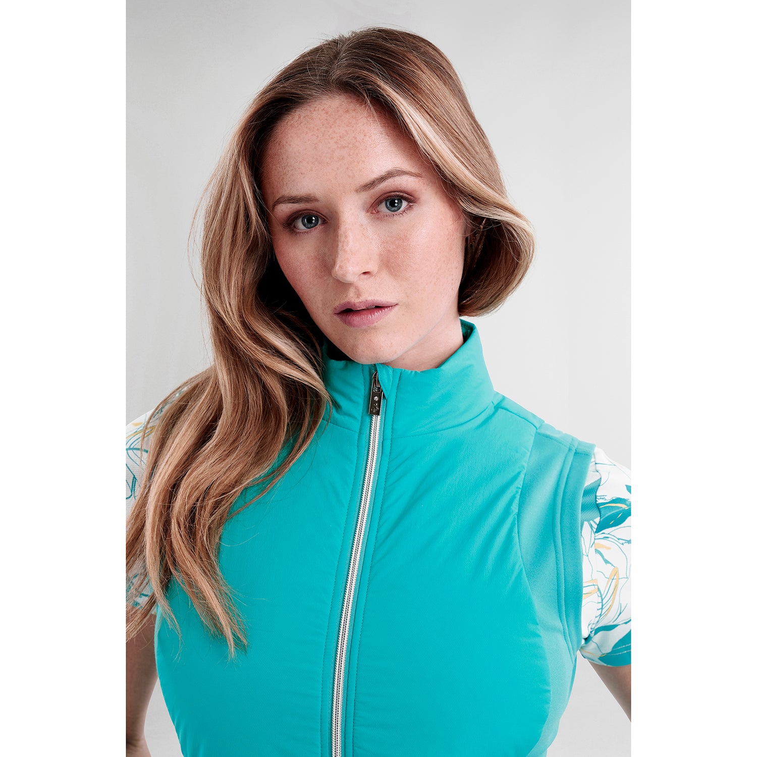 Green Lamb Ladies Lightweight Hybrid Gilet with Soft-Stretch Side Panels