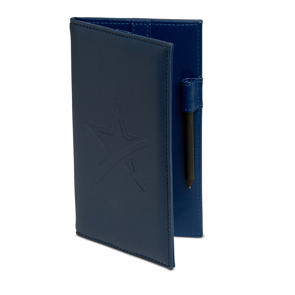 Swing Out Sister Leather Scorecard Holder in Navy Star