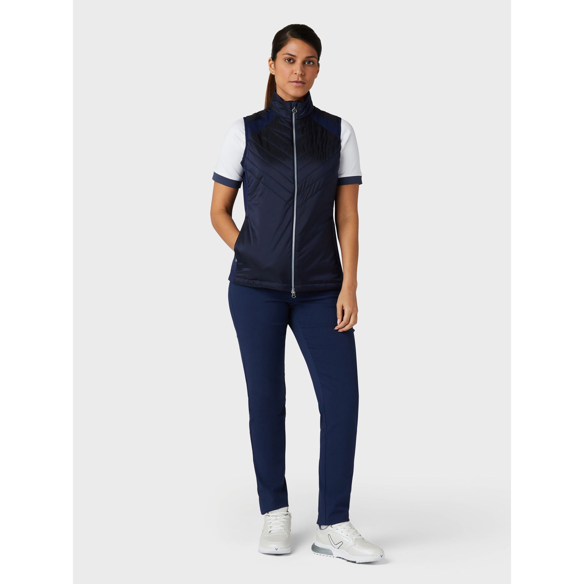 Callaway Ladies Primaloft Lightweight Quilted Gilet in Peacoat