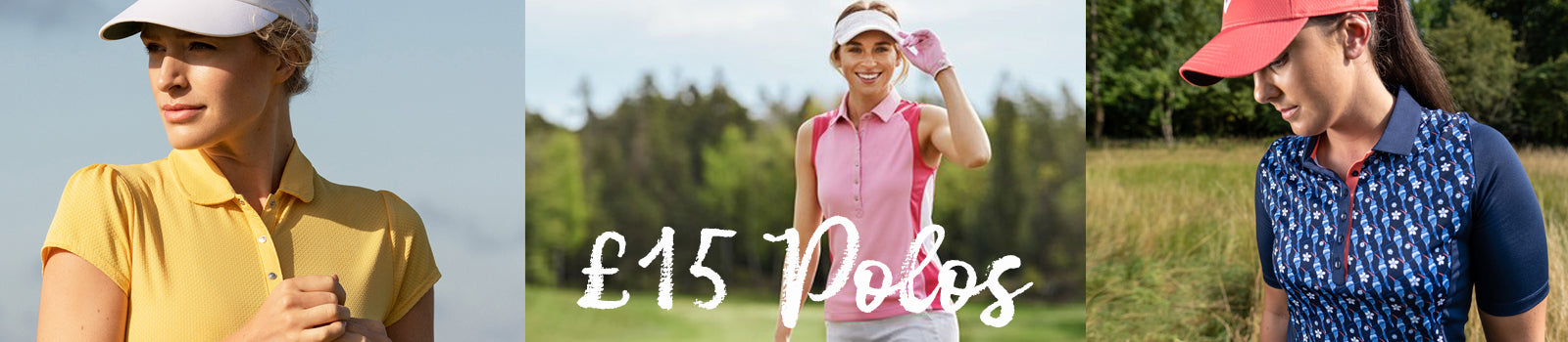 Women's golf polos for only £15 at GolfGarb