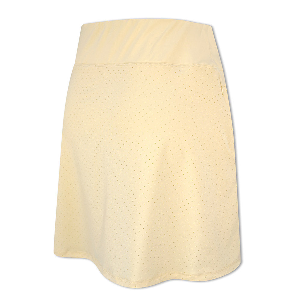 Rohnisch Ladies Perforated Panel Apricot Pull-On Stretch Skort