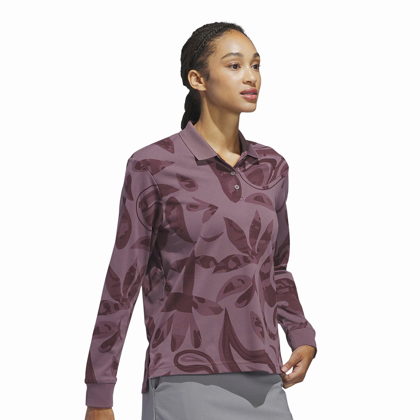 adidas Golf Ladies Long Sleeve Printed Top