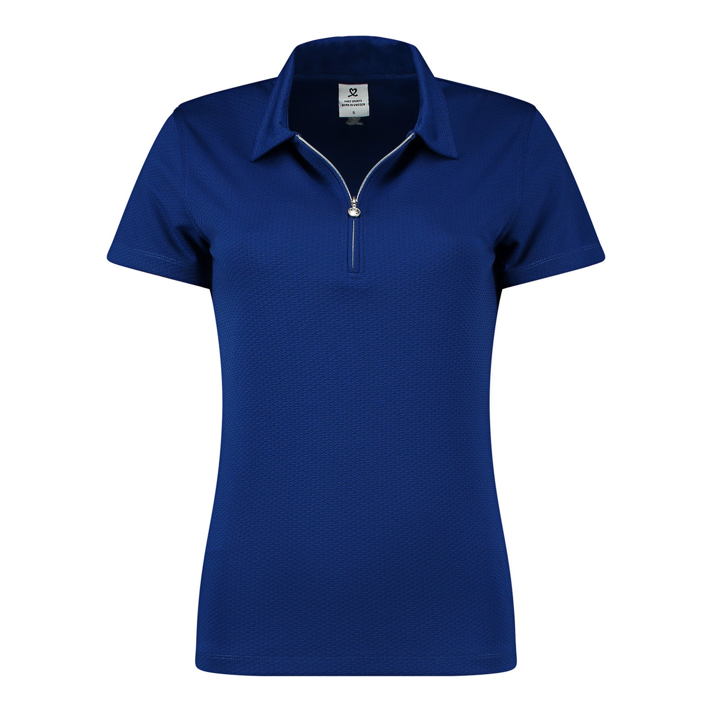 Daily Sports Honeycomb Short Sleeve Polo Shirt in Spectrum Blue