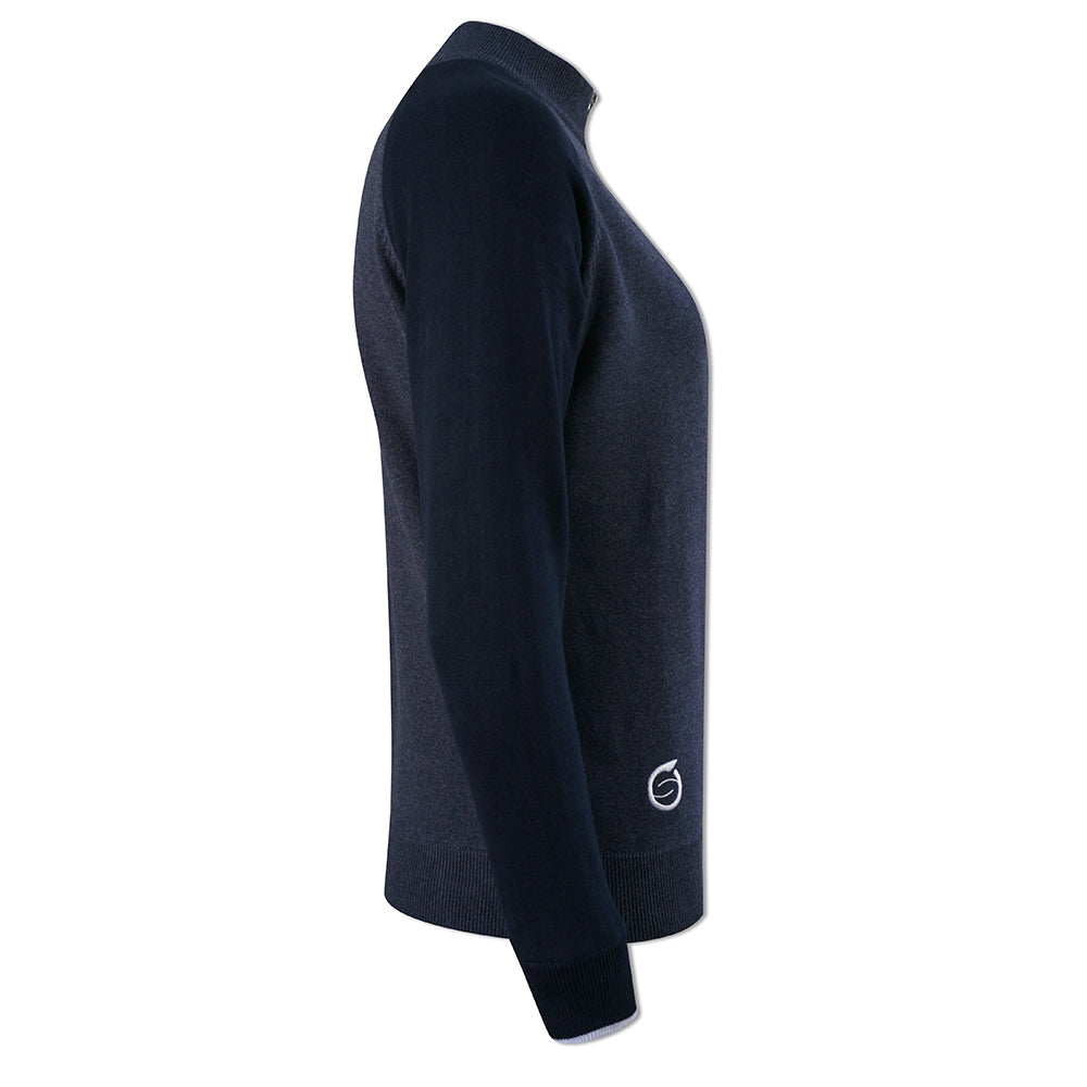 Sunderland Ladies Lined Sweater with Water Repellent Scotchgard in Navy