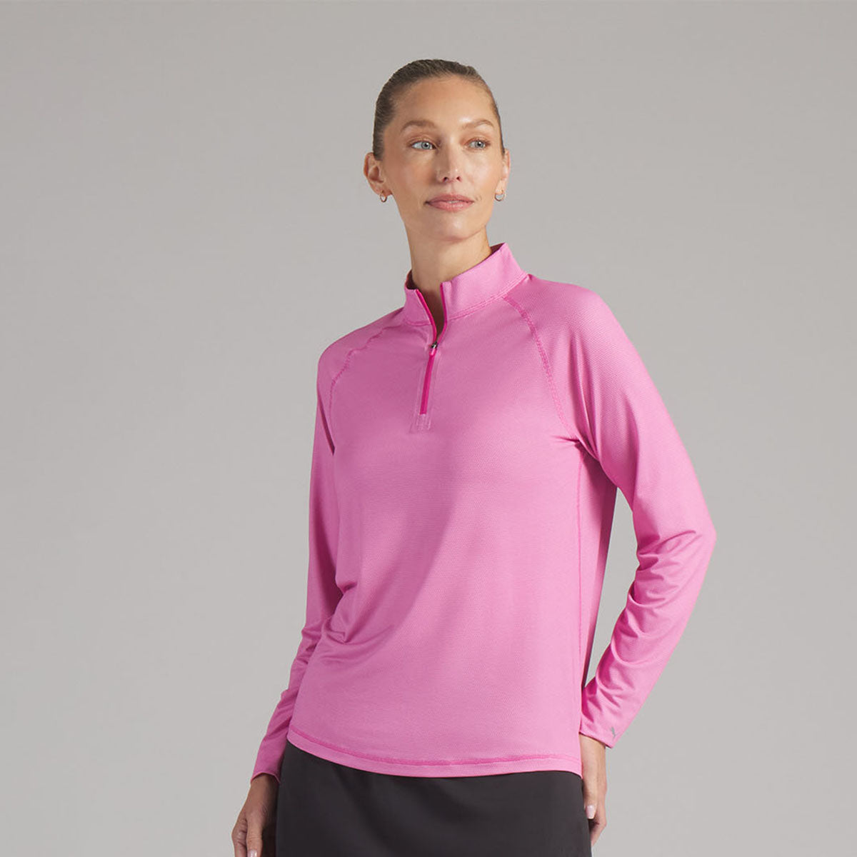 Puma Golf Zip Neck Top for Lightweight Comfort and Effortless Movement