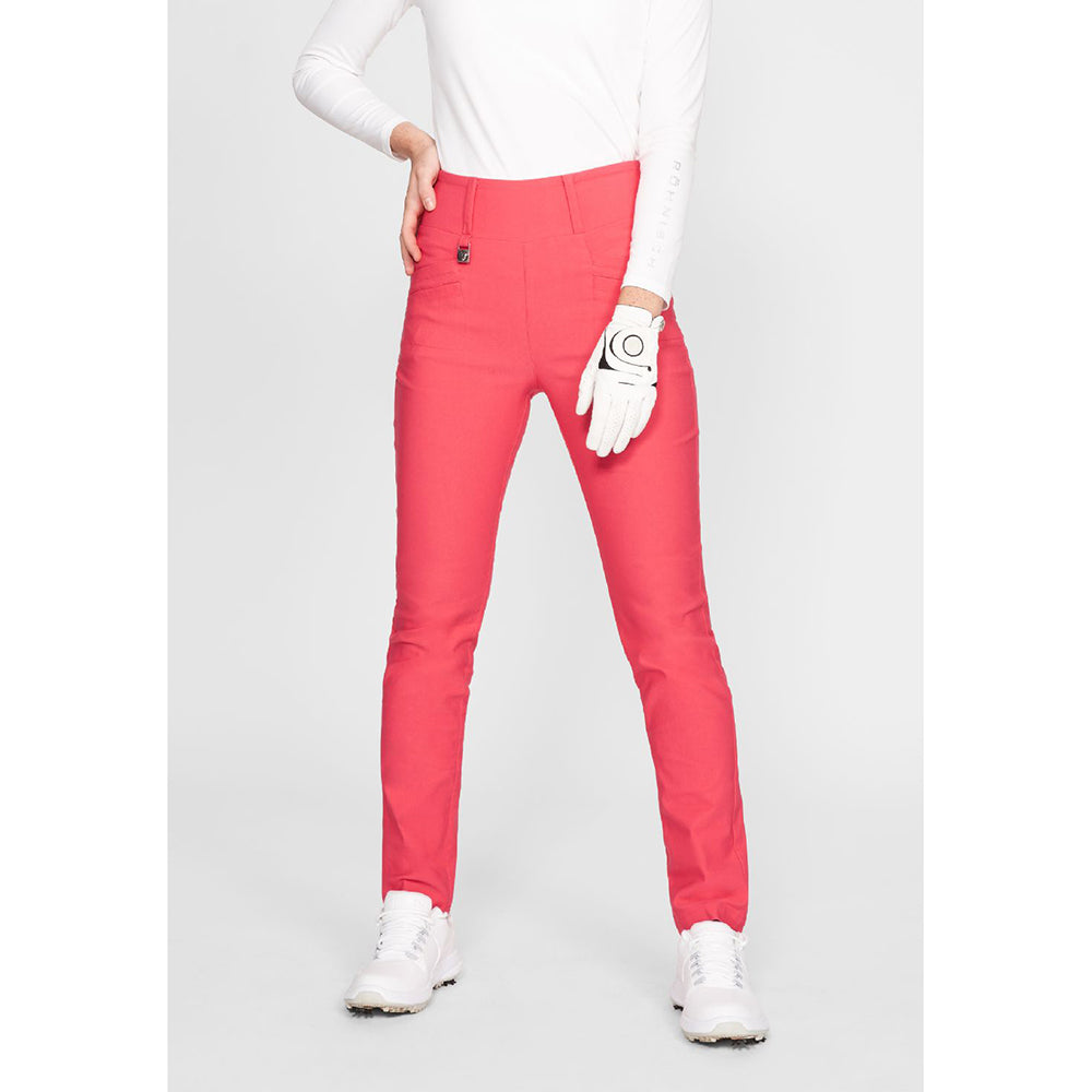 Rohnisch Ladies Slim-Fit Pull-On Trousers in Berry