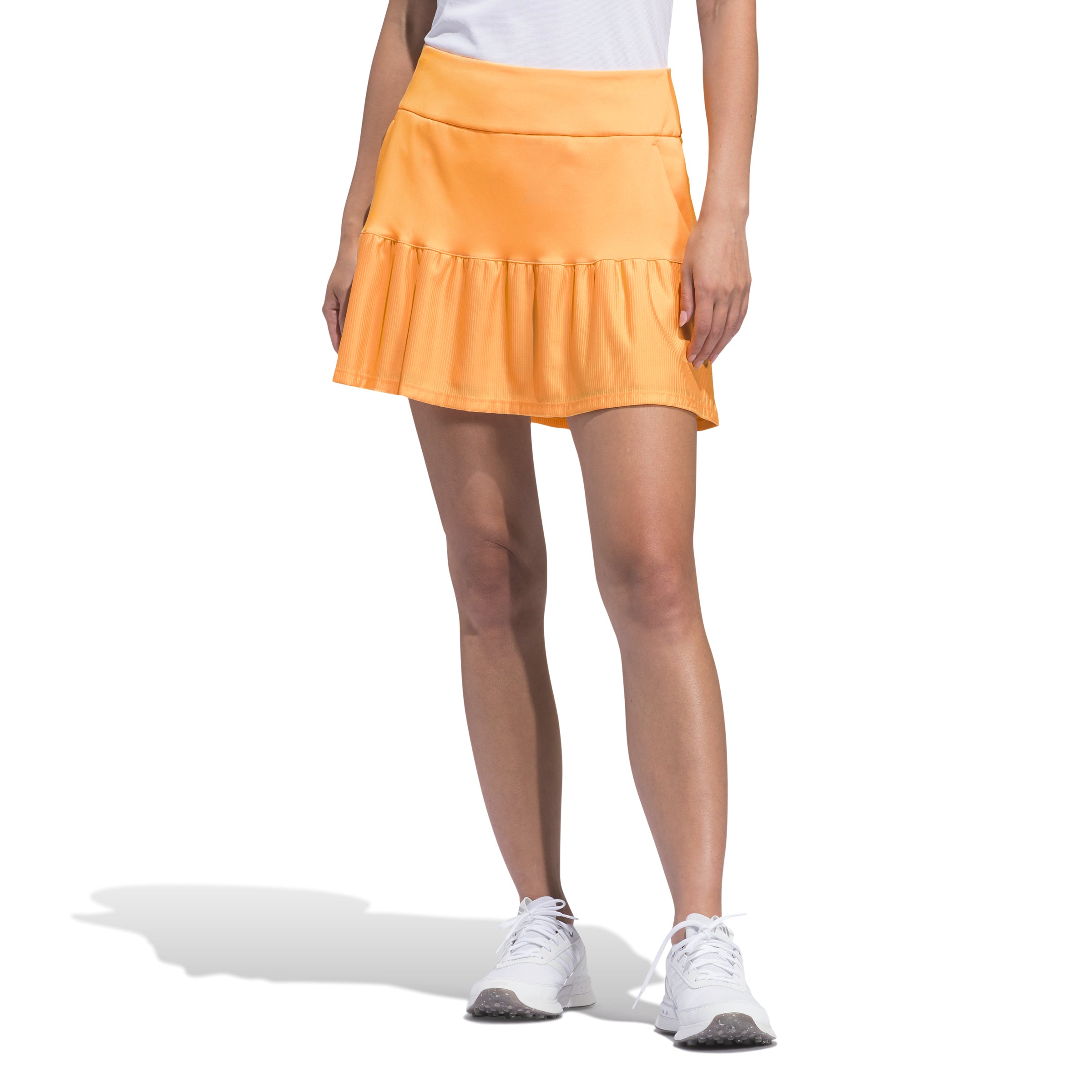 adidas Ladies Deep Frilled Golf Skort in Semi Spark Last One Medium GolfGarb