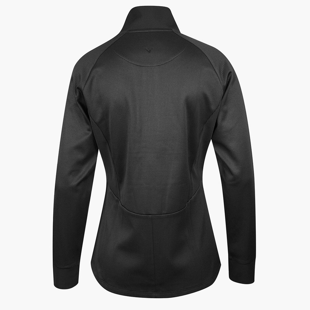 Callaway Ladies Thermal Jersey Knit Golf Jacket in Caviar Black