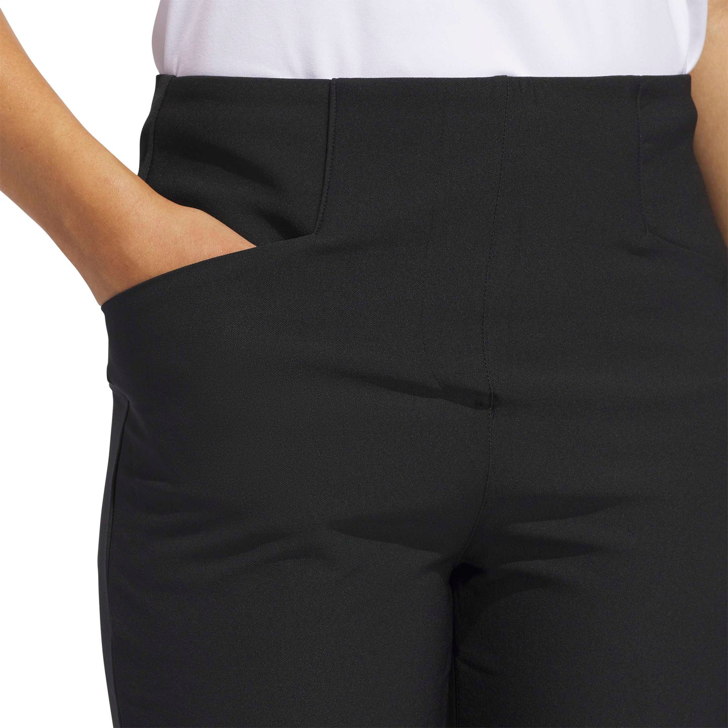 adidas Golf Ladies Pull-On 7/8 Trousers - in Black - Last Pair Size XL Only Left