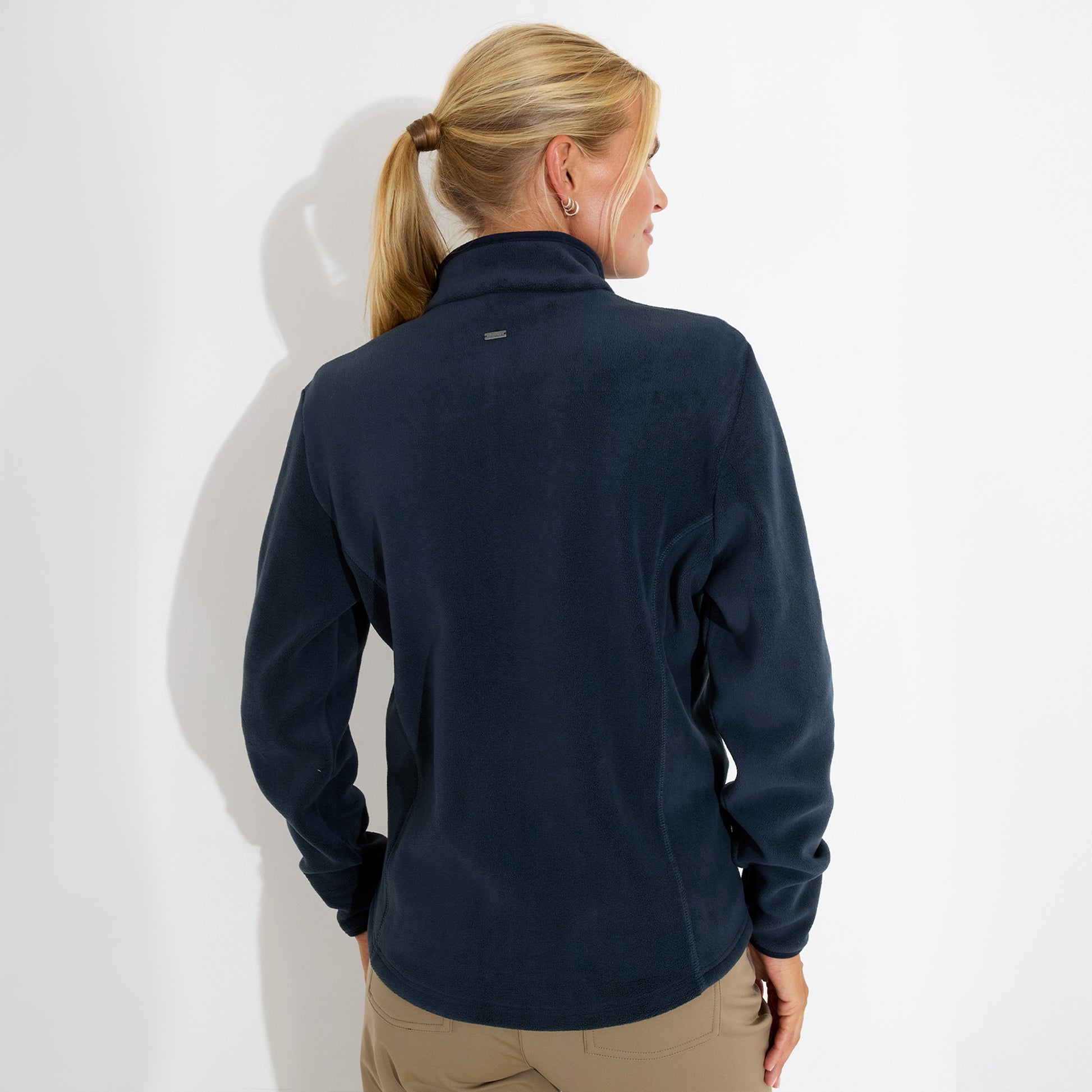 Abacus Ladies Super-Soft Fleece Navy Mid-Layer Jacket - Cosy Comfort for Cooler Days