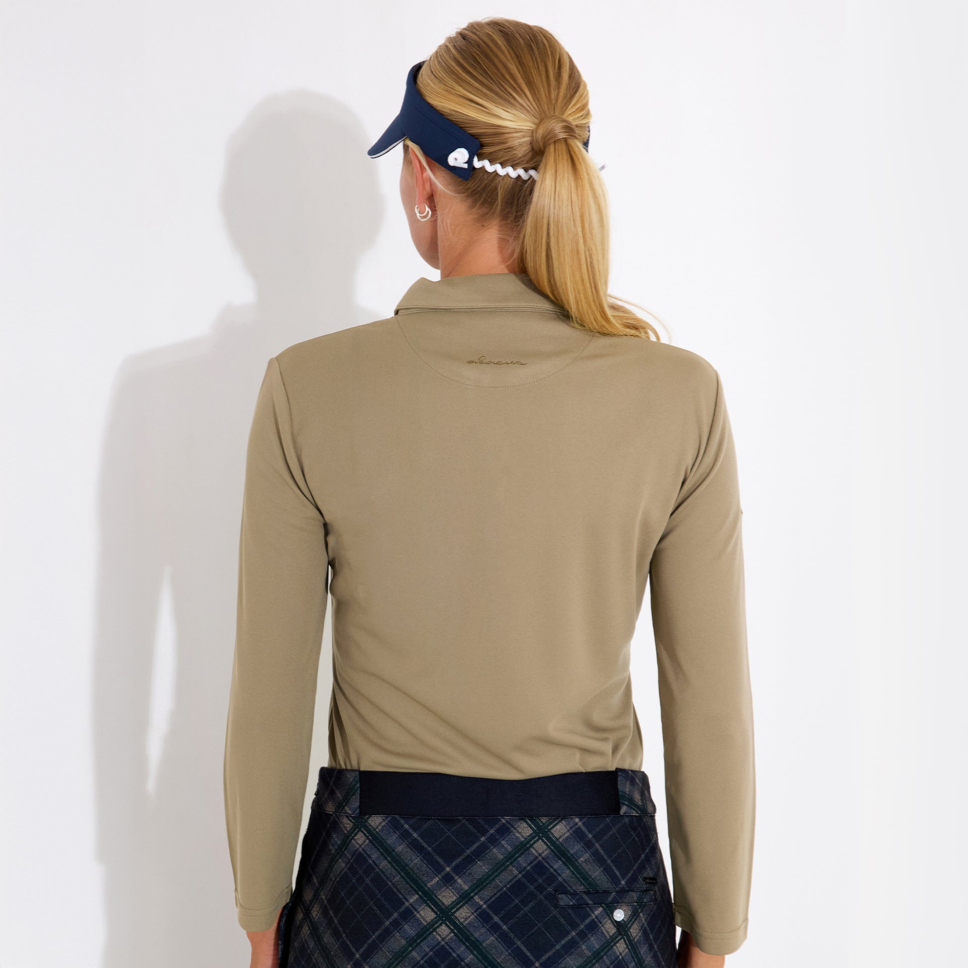Abacus Ladies 3/4 Sleeve Polo with Neat Neck line and Pretty Pearl Detail