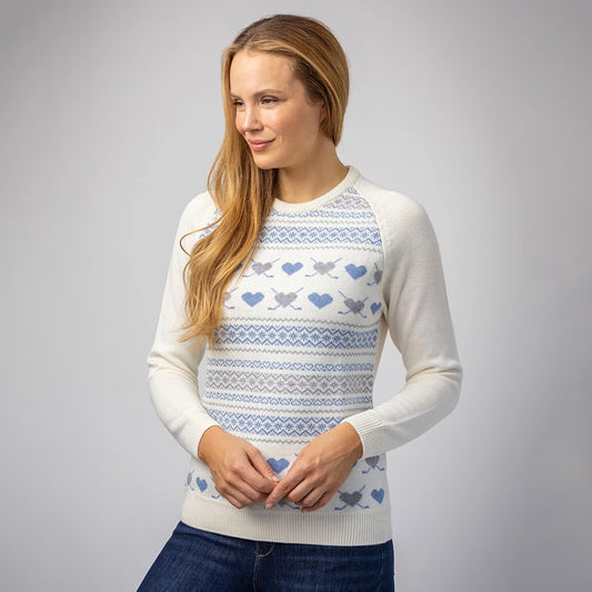 Glenmuir Ladies Merino Blend Festive Fairisle Sweater