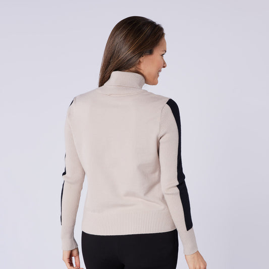 Swing Out Sister Womens 'Golf' Roll Neck with Ribbed Detail