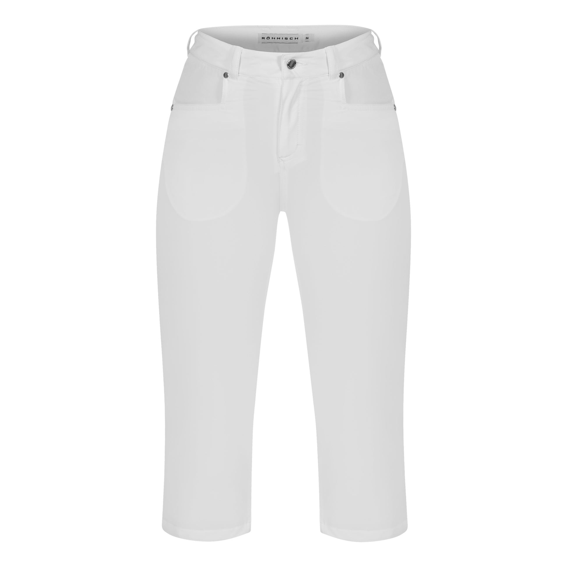 Rohnisch Ladies Lightweight Comfort Golf Capris in White