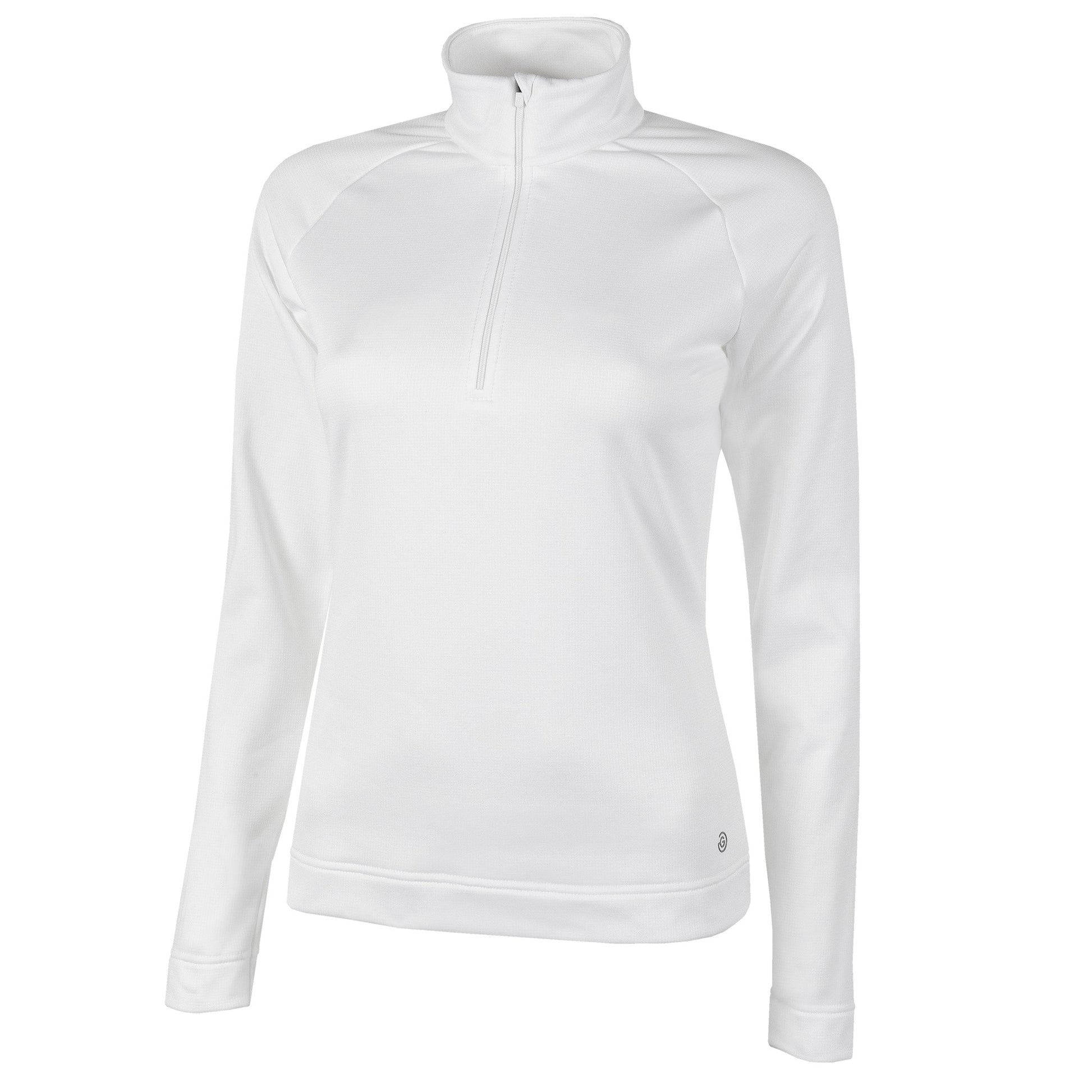 Galvin Green Ladies INSULA Zip-Neck Top in White