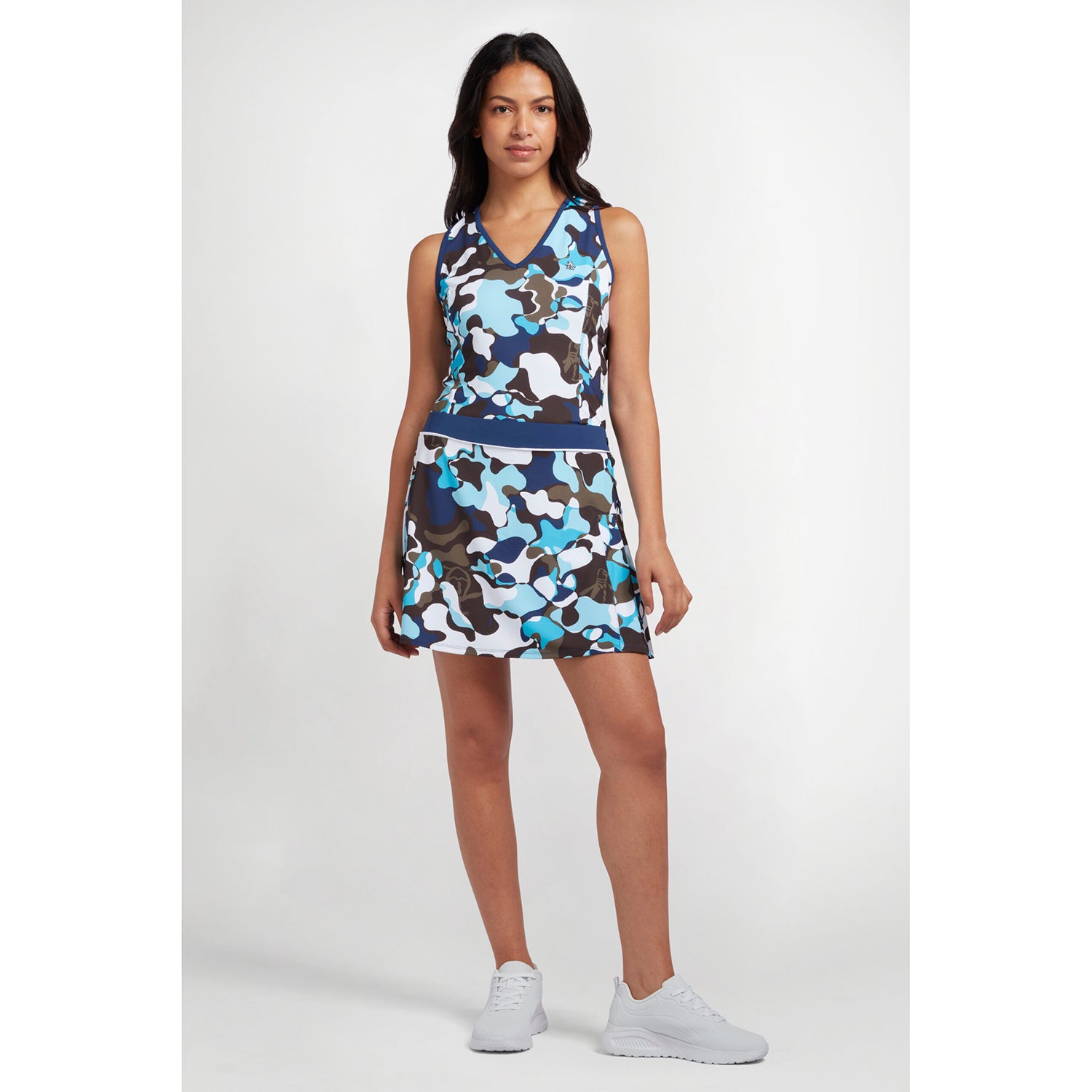 Original Penguin Ladies Abstract Print Sleeveless Top in Astral Night