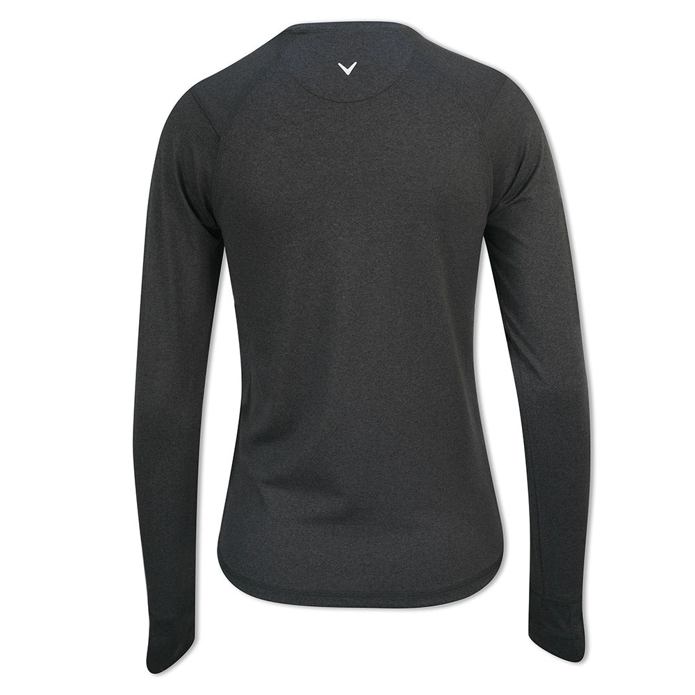 Callaway Ladies Long Sleeve Crew Neck Base Layer in Dark Grey