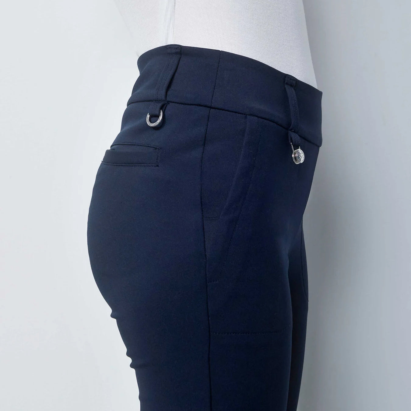 Daily Sports Ladies Navy Pull-On Trousers with Brushed Inner