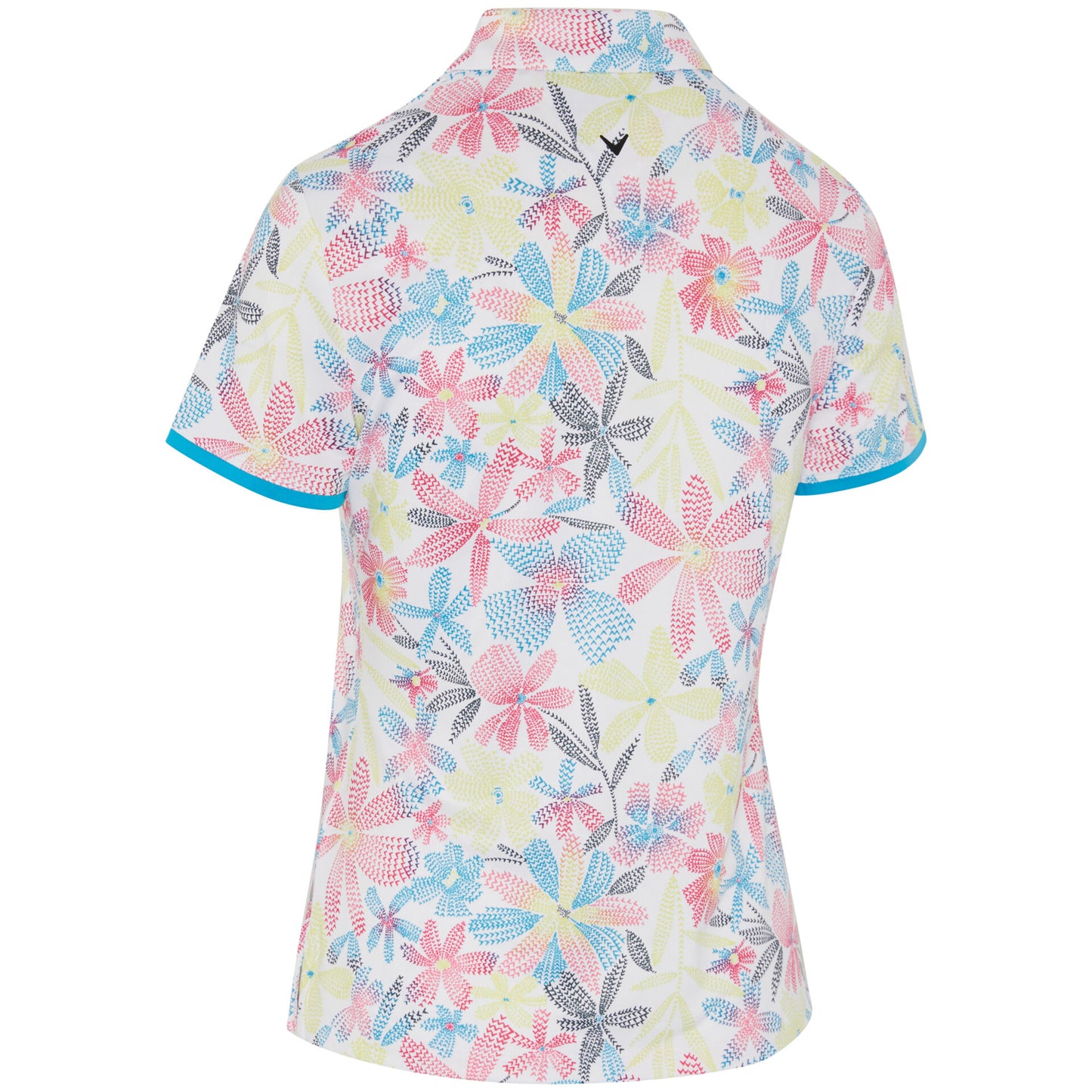 Callaway Ladies Short Sleeve Golf Polo with Digitised Chev Floral Print