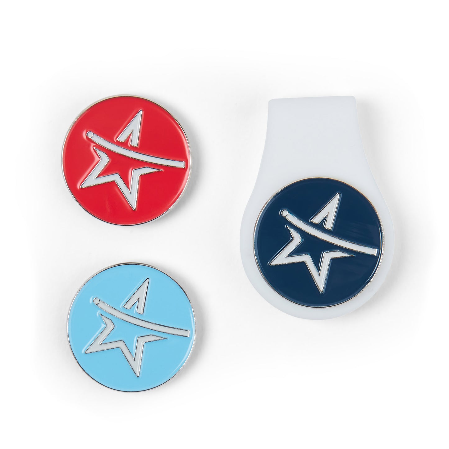 Swing Out Sister Ball Marker & Flexi Clip Set in Tranquil/Red/Navy