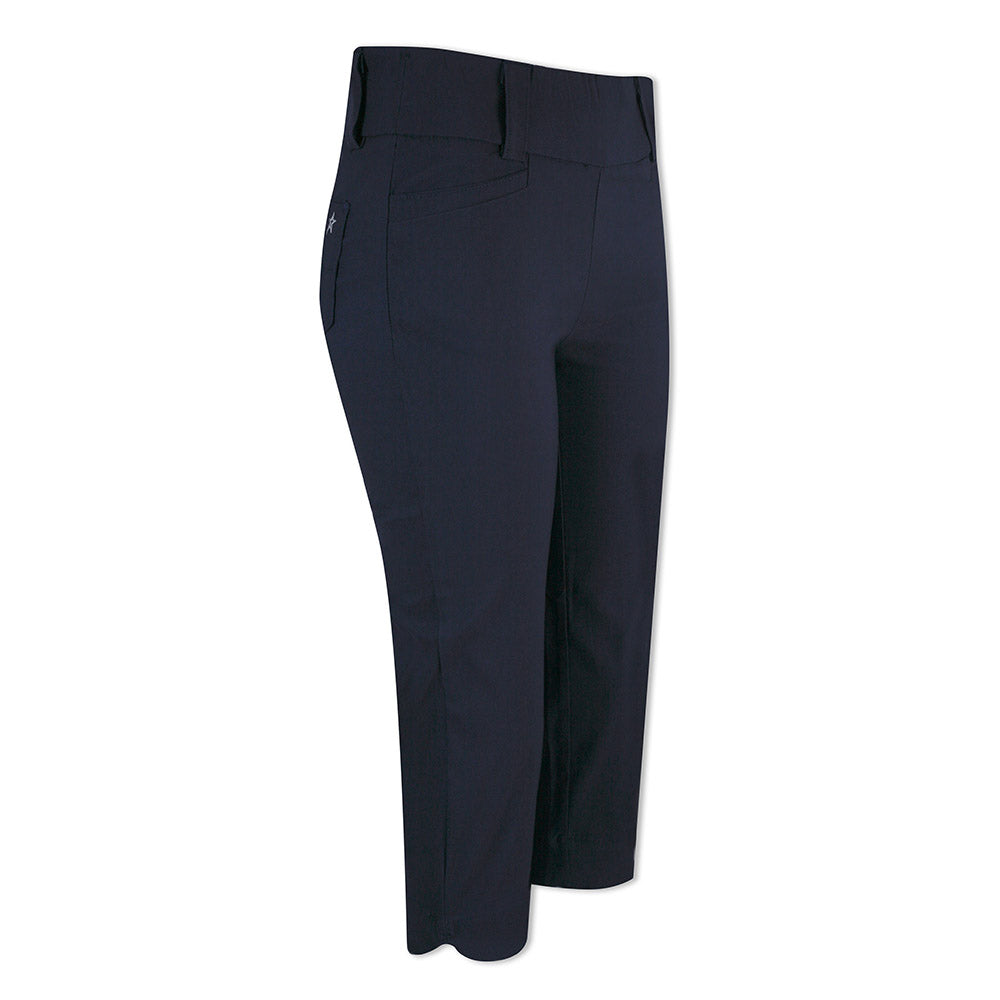 Swing Out Sister Women's Pull-On Stretch Dark Navy Golf Capris