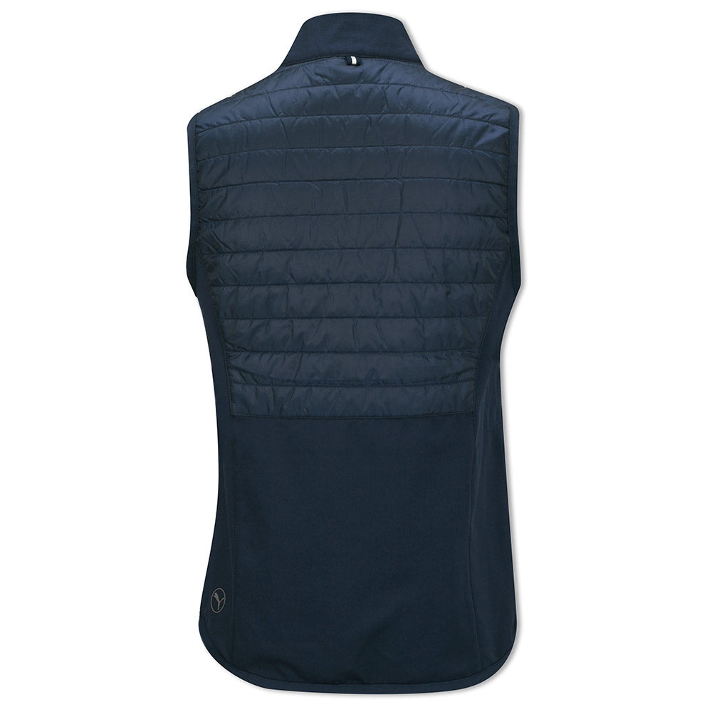 Puma Ladies Golf Quilted Gilet with Primaloft in Navy Blazer