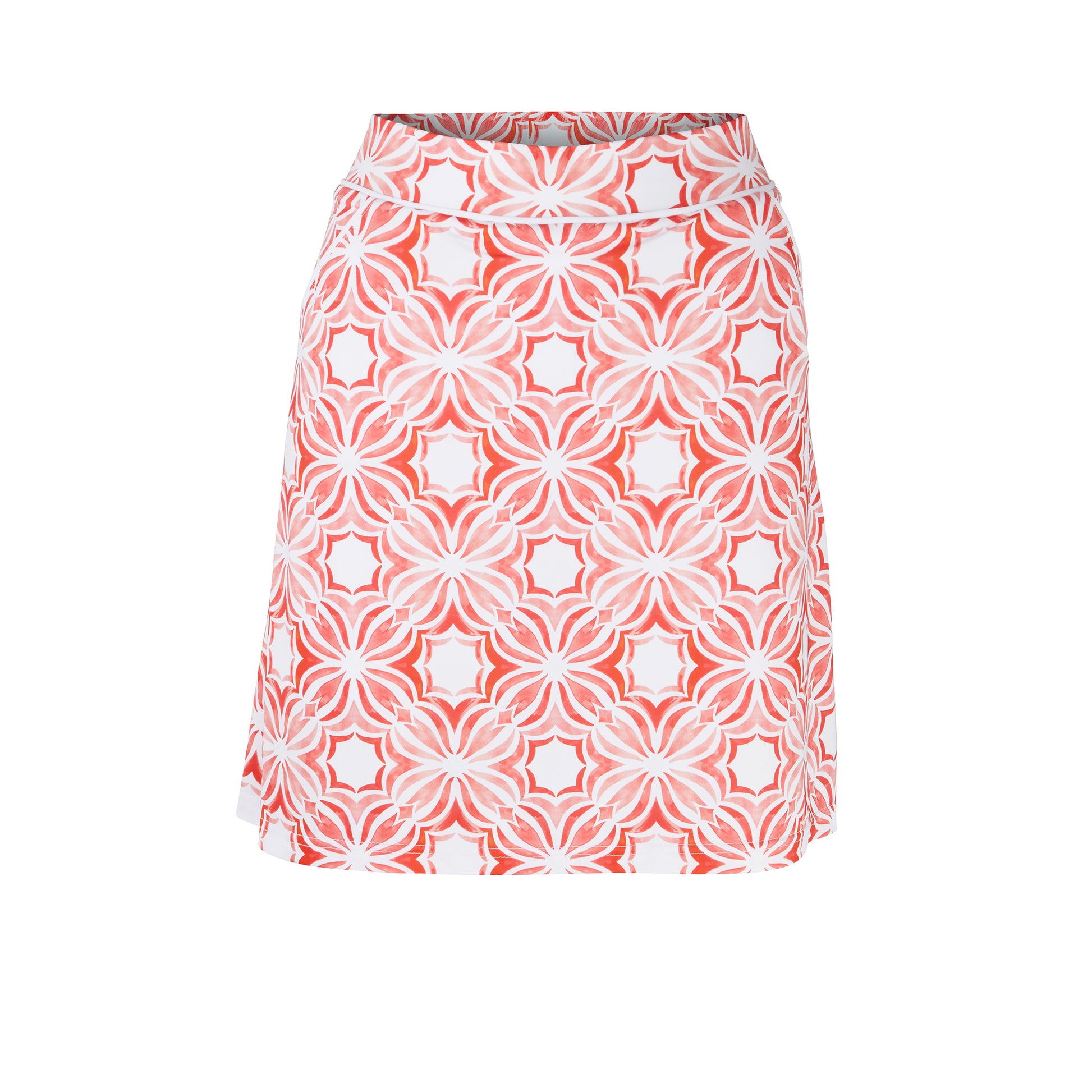 Swing Out Sister Ladies Pull-on Code Red Print Golf Skort