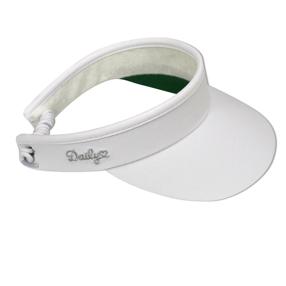 Daily Sports Ladies Visor with Adjustable Fit in White