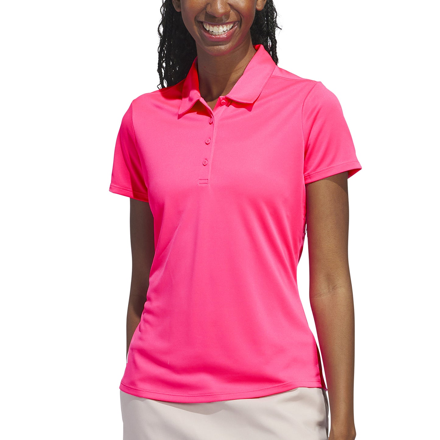 adidas Golf Ladies Solid Performance Short Sleeve Polo