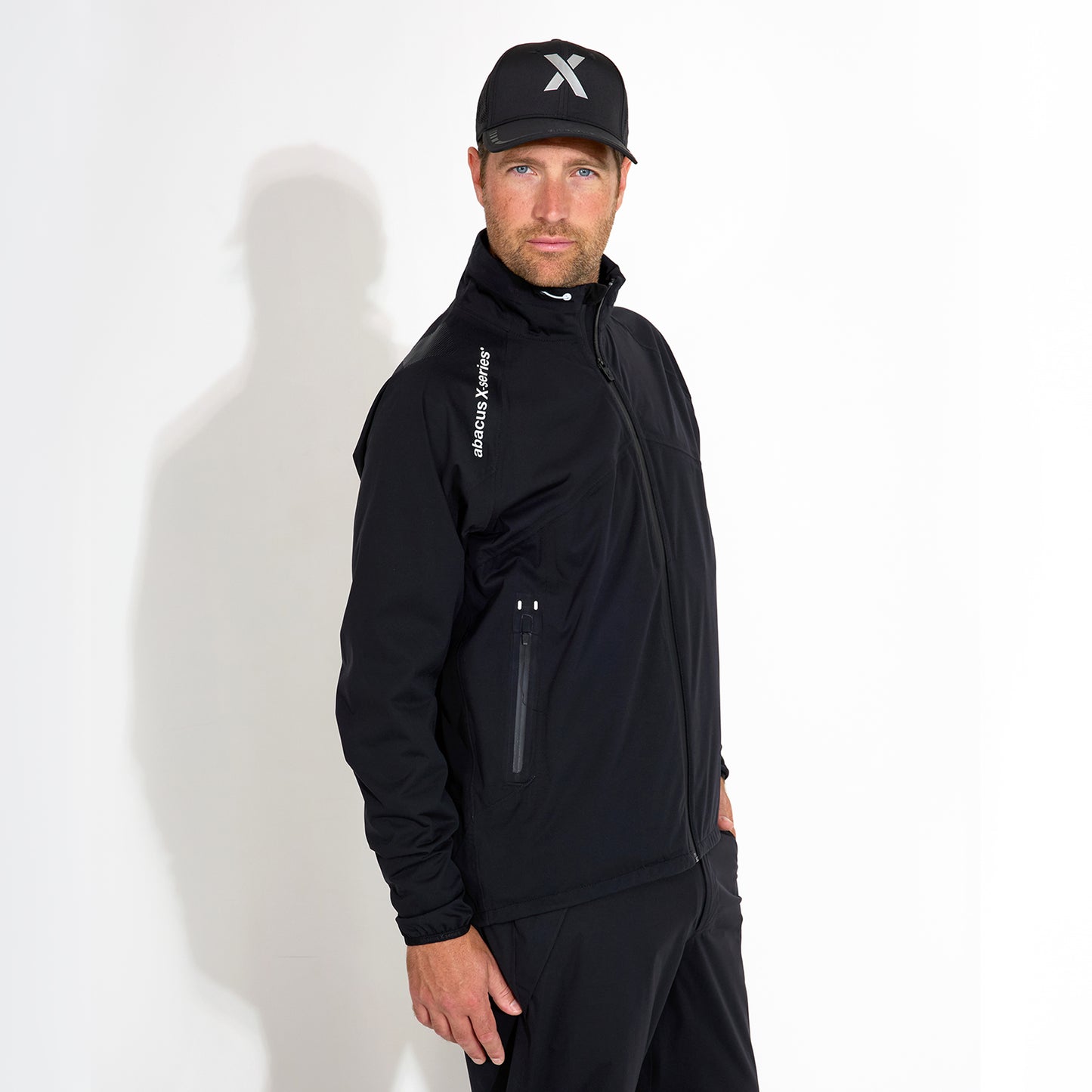 Abacus Mens Pitch 37.5 Technology Rain Jacket in Black