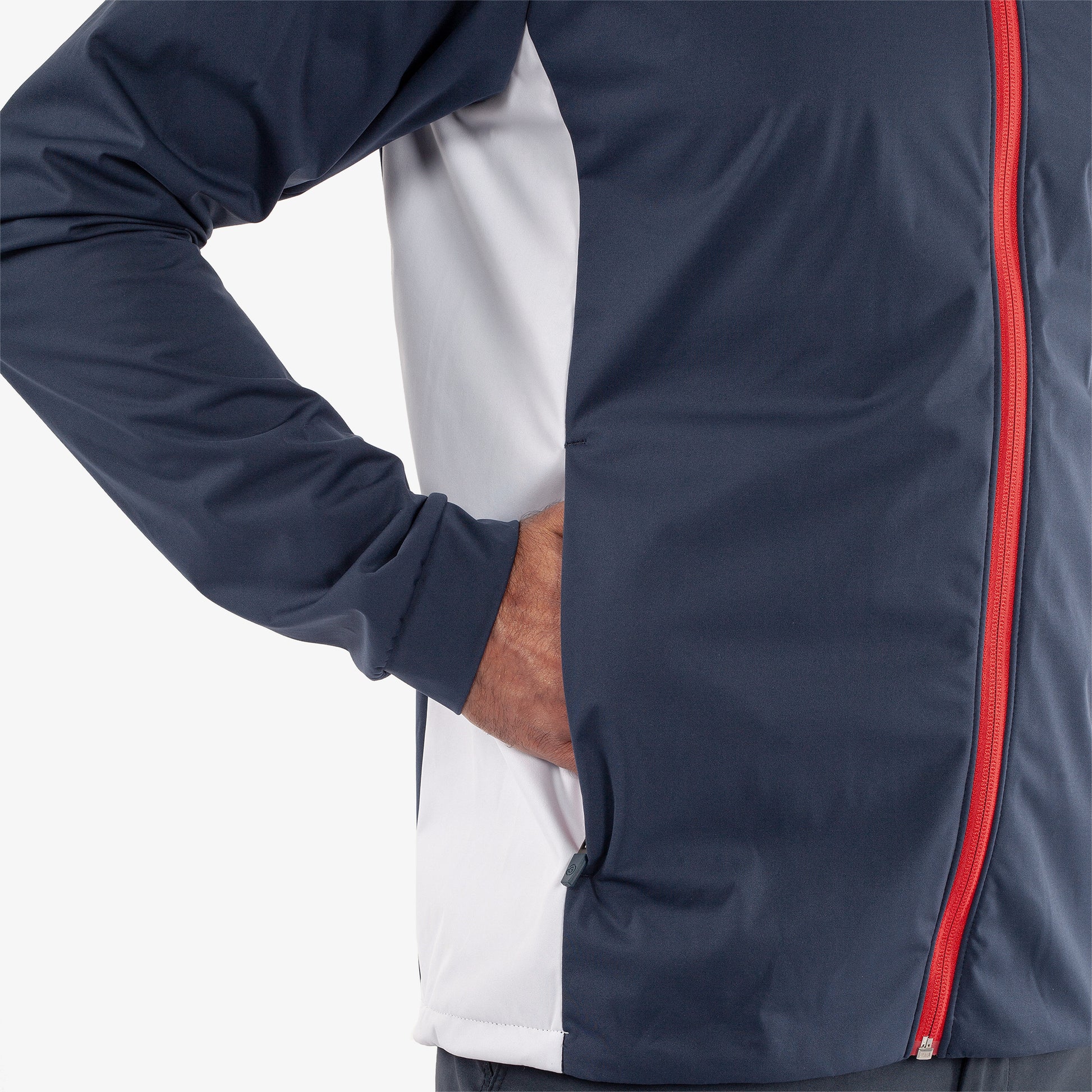 Galvin Green Mens Navy Windproof Jacket with Contrast Detailing & Water Repellent Finish