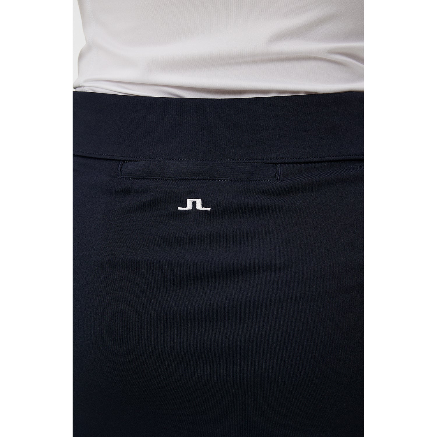 J.Lindeberg Ladies Pull-On Skort with Front Splits in Navy